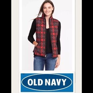 NWT  OLD NAVY PLAID VEST​​​​​​